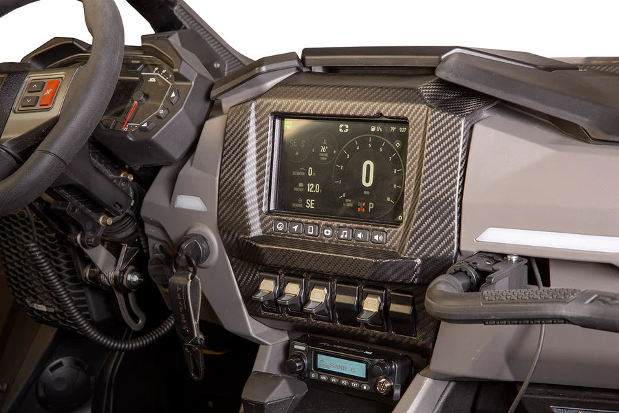XKRAFT CARBON FIBER RIDE COMMAND SURROUND FOR POLARIS RZR PRO R, PRO S, PRO XP