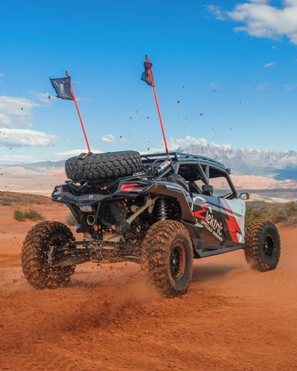 2017+ CAN-AM X3 MAVERICK VOLT BILLET RADIUS RODS ANODIZED BLACK (RS72" MODEL ONLY)